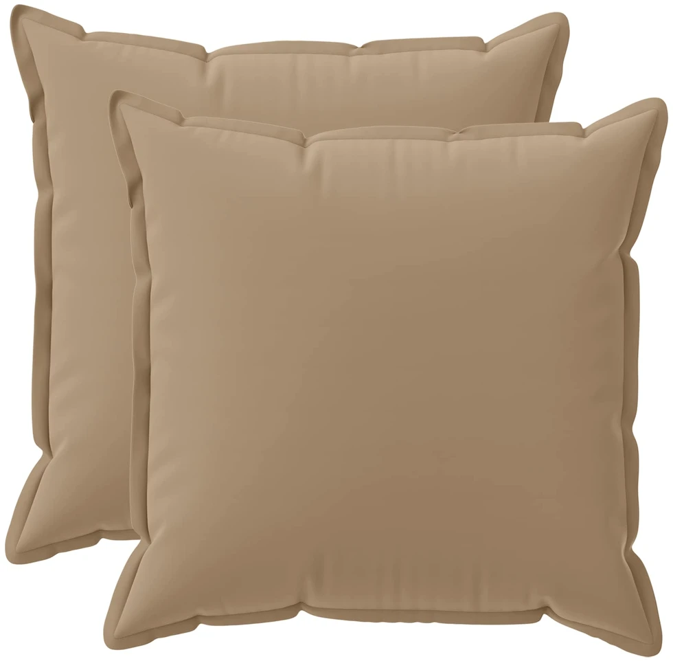 Pagalvėlės užvalkalas 2 vnt. HOUTEN Taupe 80 x 80 cm