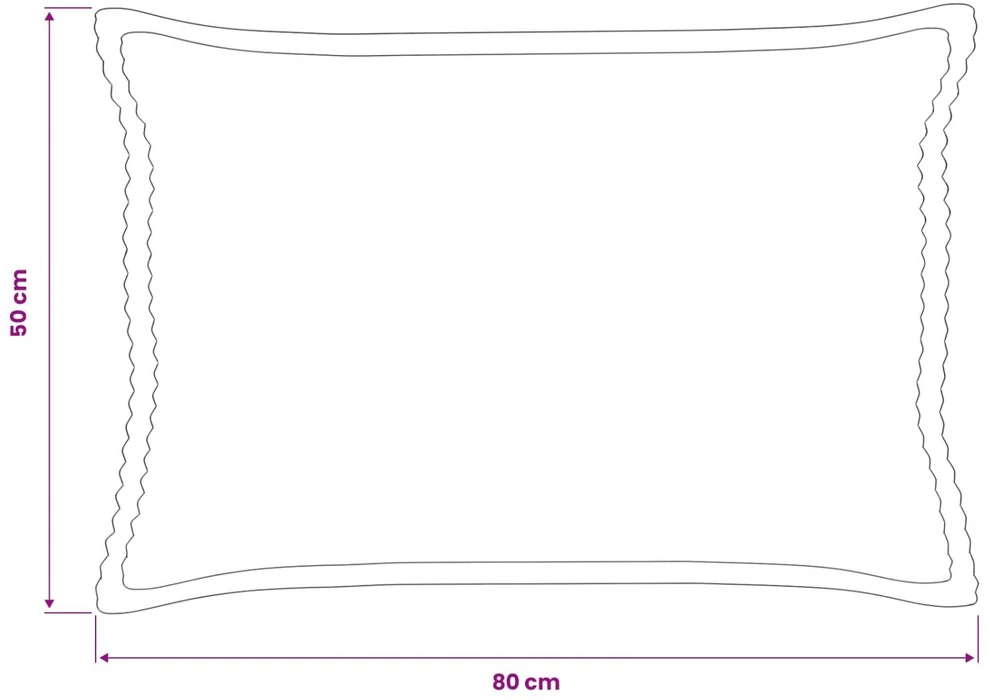 Pagalvėlės užvalkalas 2 vnt. HOUTEN Žalia 50 x 80 cm mančester