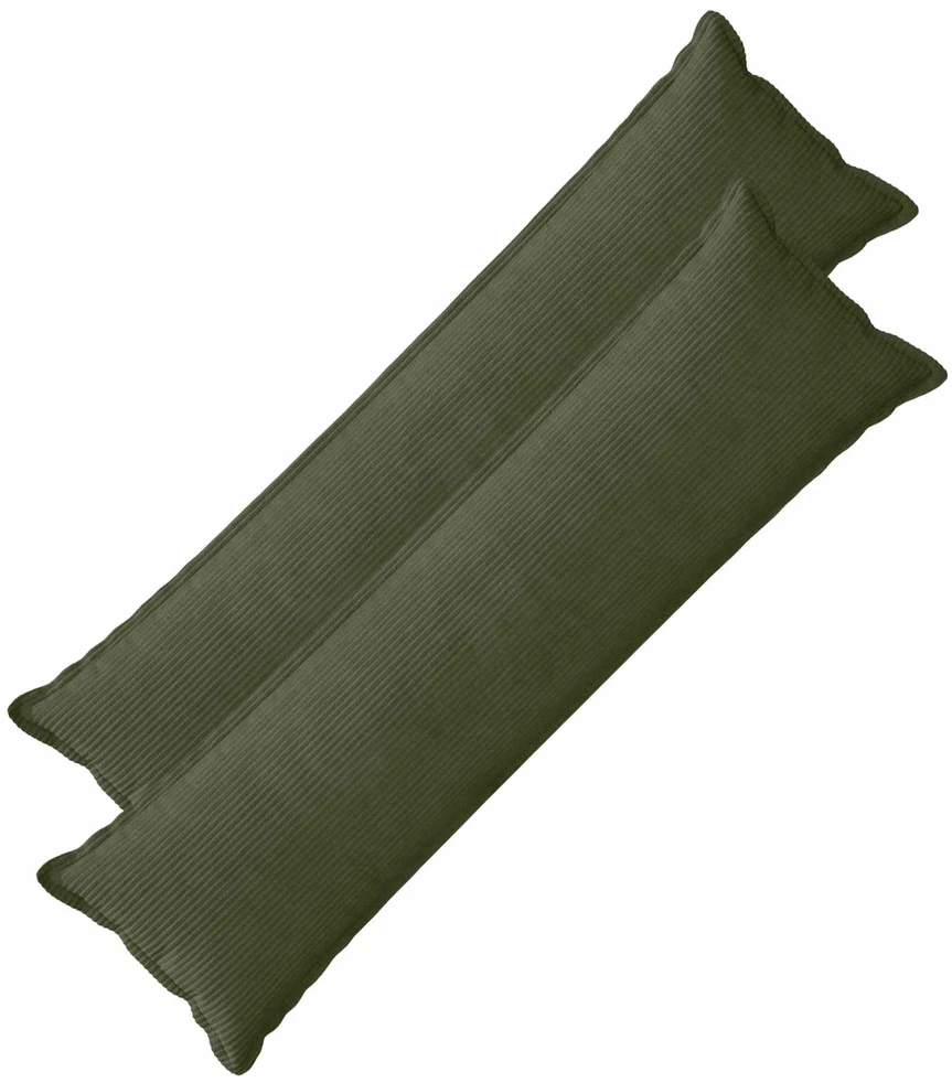 Pagalvėlės užvalkalas 2 vnt. HOUTEN Žalia 40 x 145 cm mančester