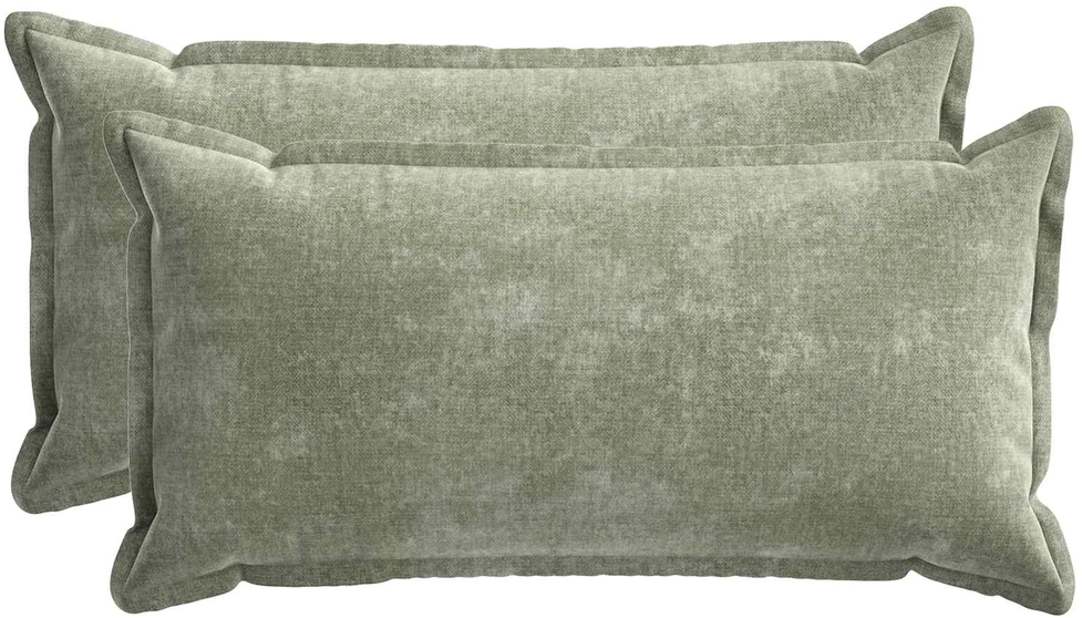Pagalvėlės užvalkalas 2 vnt. HOUTEN Žalia 40 x 80 cm