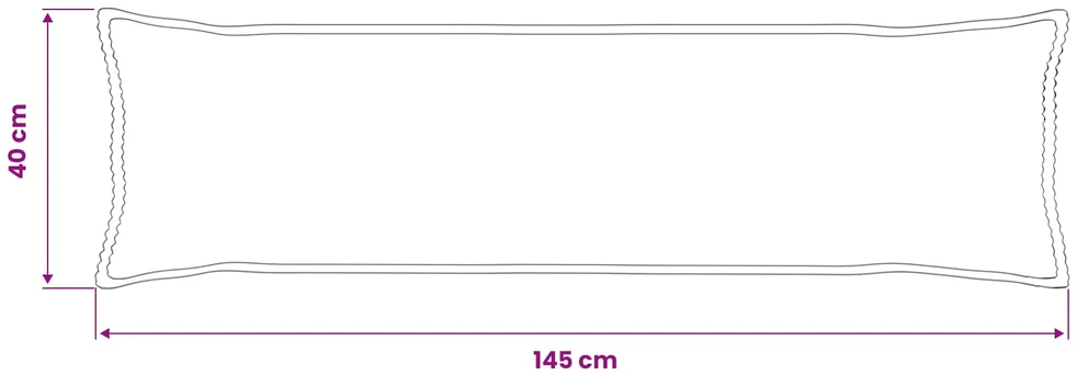 Pagalvėlės užvalkalas 2 vnt. HOUTEN Žalia 40 x 145 cm mančester