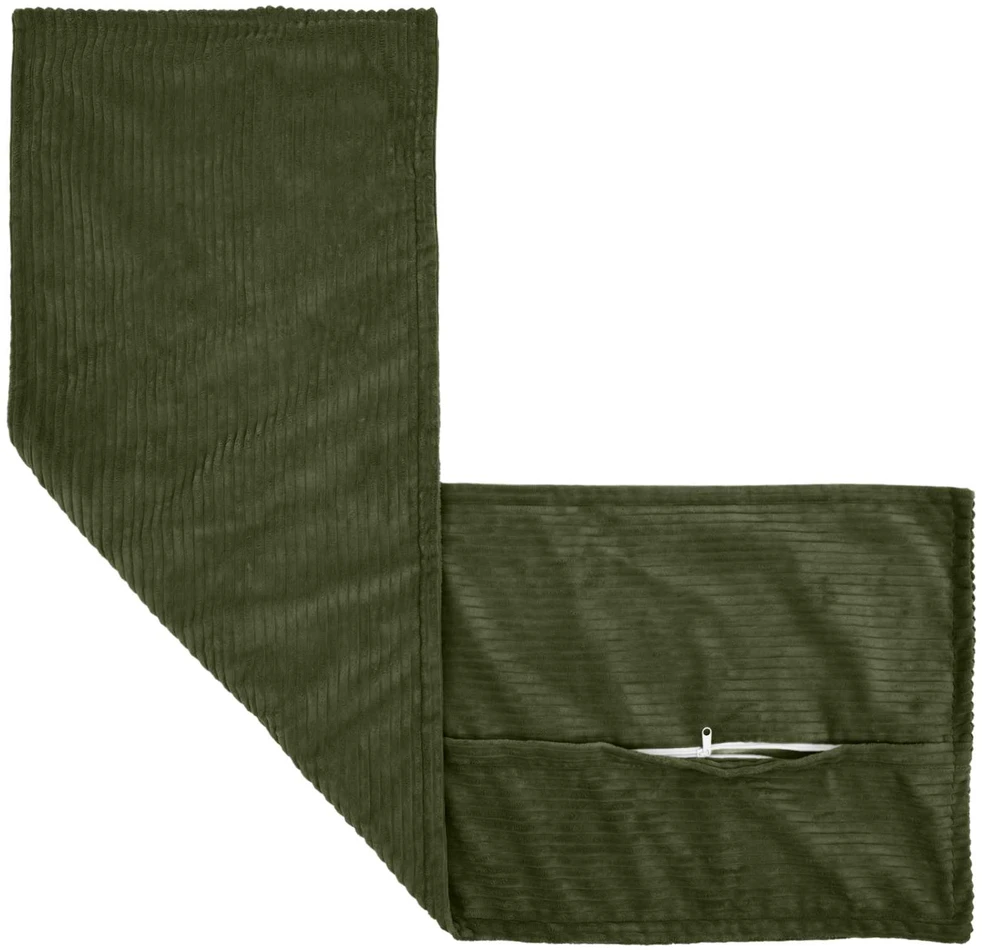 Pagalvėlės užvalkalas 2 vnt. HOUTEN Žalia 40 x 145 cm mančester