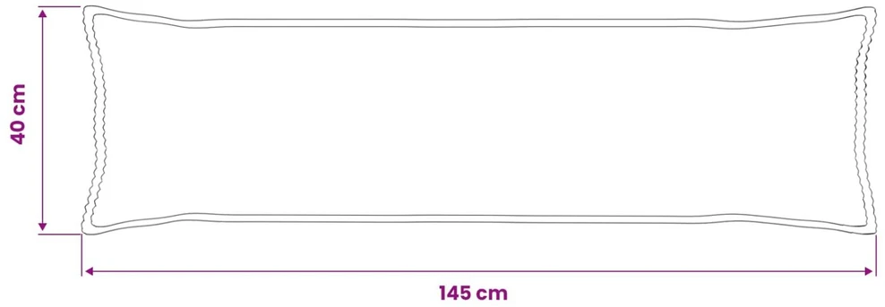 Pagalvėlės užvalkalas 2 vnt. HOUTEN Žalia 40 x 145 cm mančester
