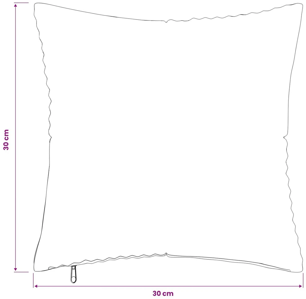 Pagalvėlės užvalkalas 6 pcs ALMELO Antracito 30 x 30 cm