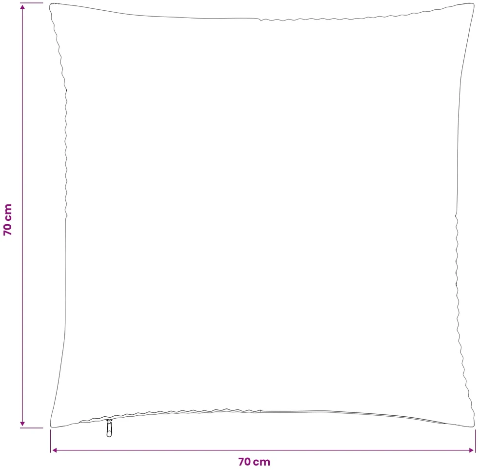Pagalvėlės užvalkalas 6 pcs ALMELO Antracito 70 x 70 cm