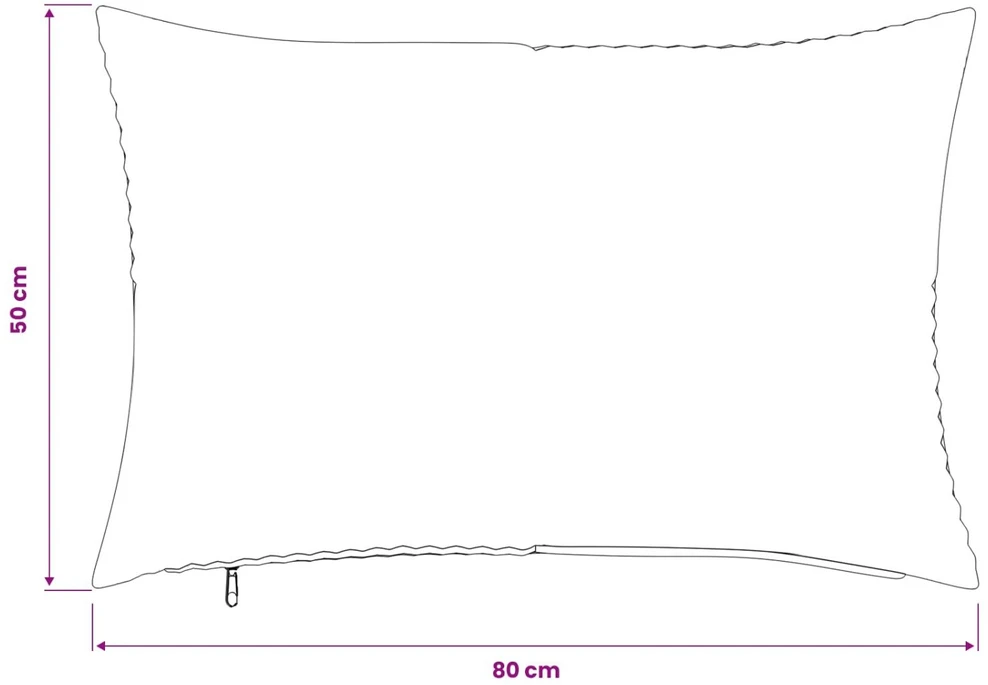 Pagalvėlės užvalkalas 6 pcs ALMELO Antracito 50 x 80 cm