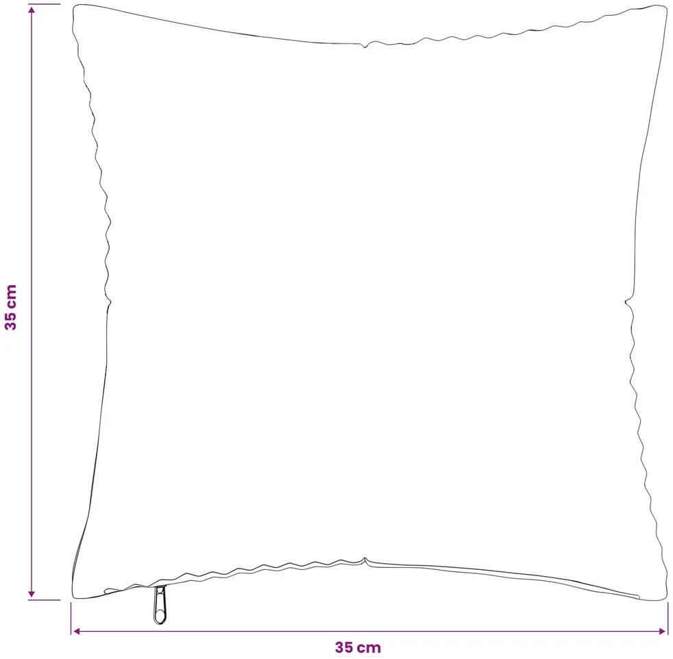 Pagalvėlės užvalkalas 6 pcs ALMELO Kreminė 35 x 35 cm mančester