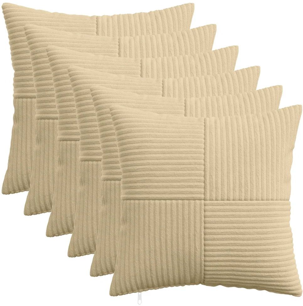 Pagalvėlės užvalkalas 6 pcs ALMELO Pilkai žalia 50 x 50 cm