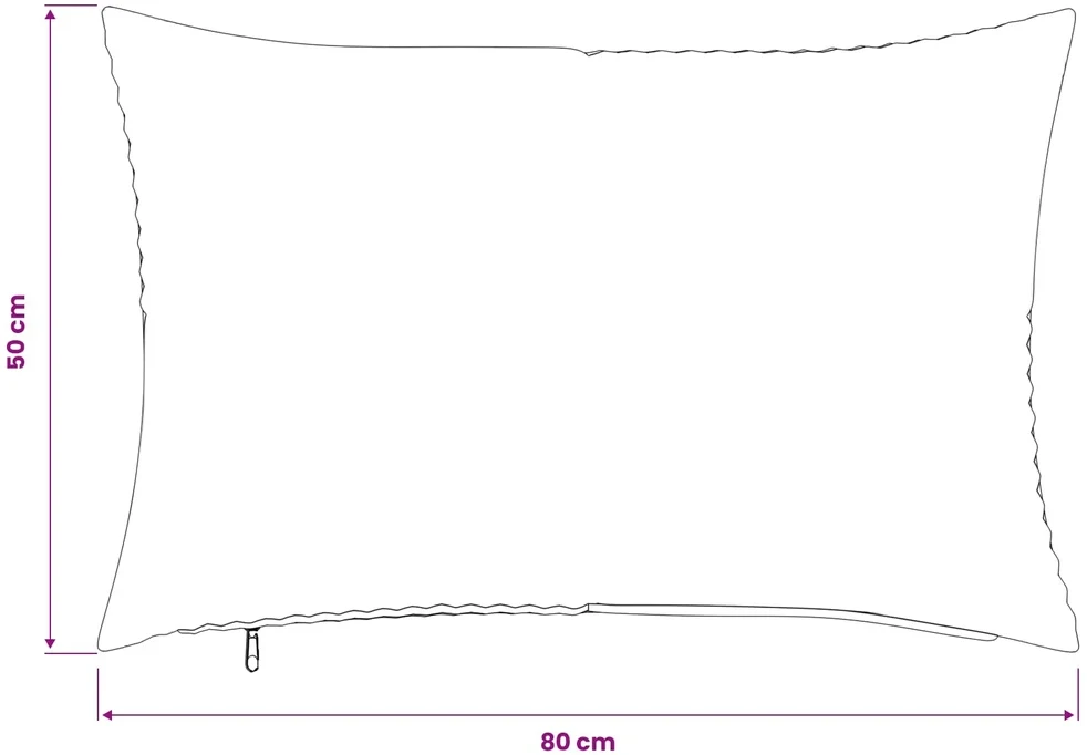Pagalvėlės užvalkalas 6 pcs ALMELO Šviesiai pilka 50 x 80 cm