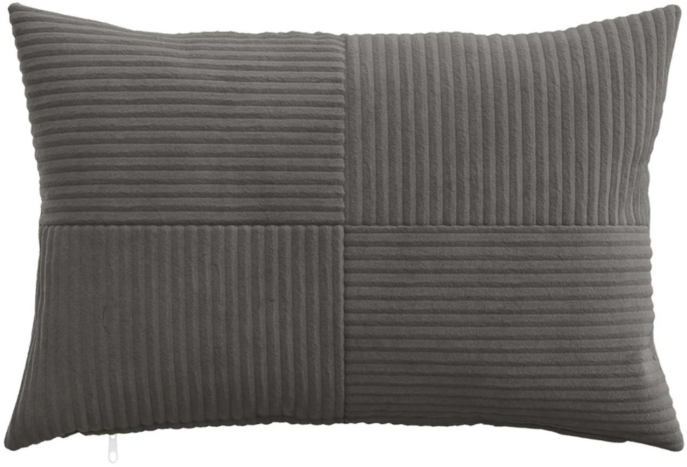 Pagalvėlės užvalkalas 6 pcs ALMELO Tamsiai pilka 30 x 50 cm