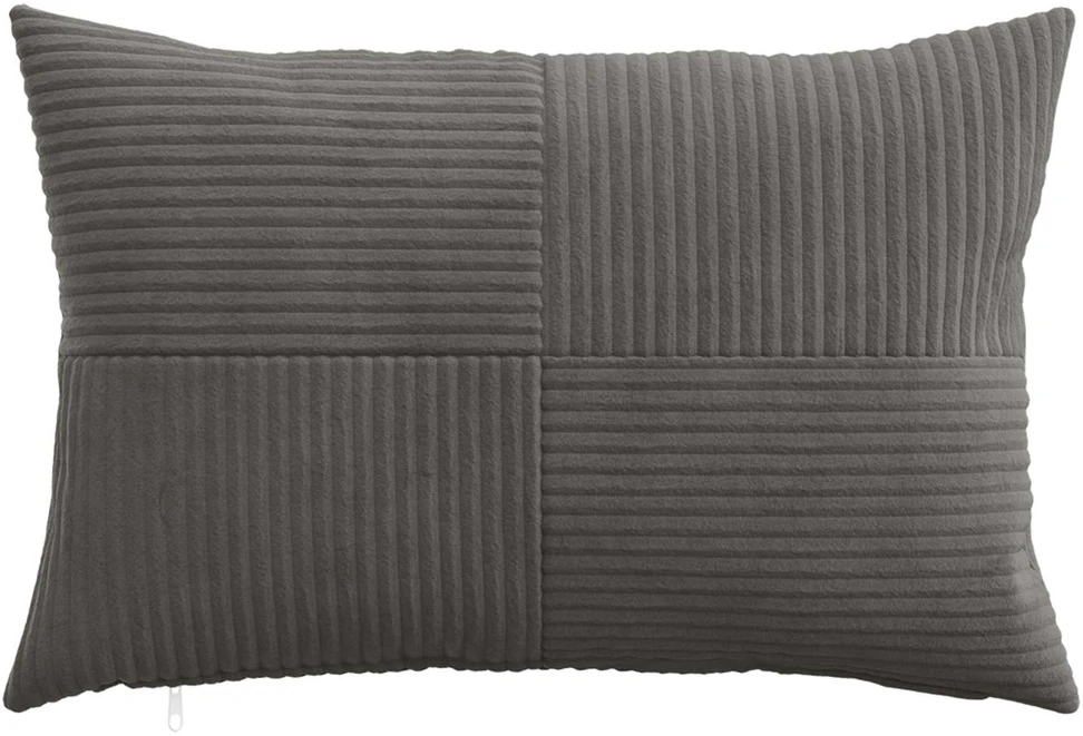 Pagalvėlės užvalkalas 6 pcs ALMELO Tamsiai pilka 30 x 50 cm
