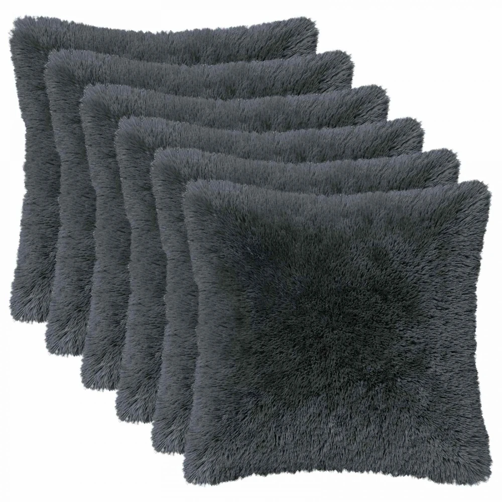 Pagalvėlės užvalkalas 6 pcs HEERLEN Antracito 45 x 45 cm