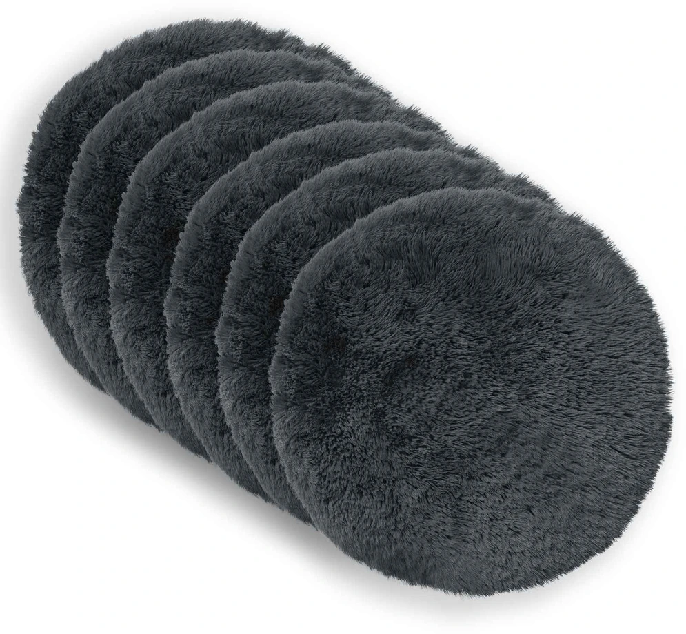 Pagalvėlės užvalkalas 6 pcs HEERLEN Antracito Ø 30 cm