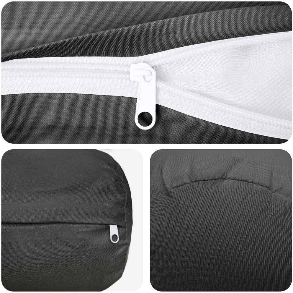 Pagalvėlės užvalkalas 6 pcs HEERLEN Antracito Ø 15 x 40 cm