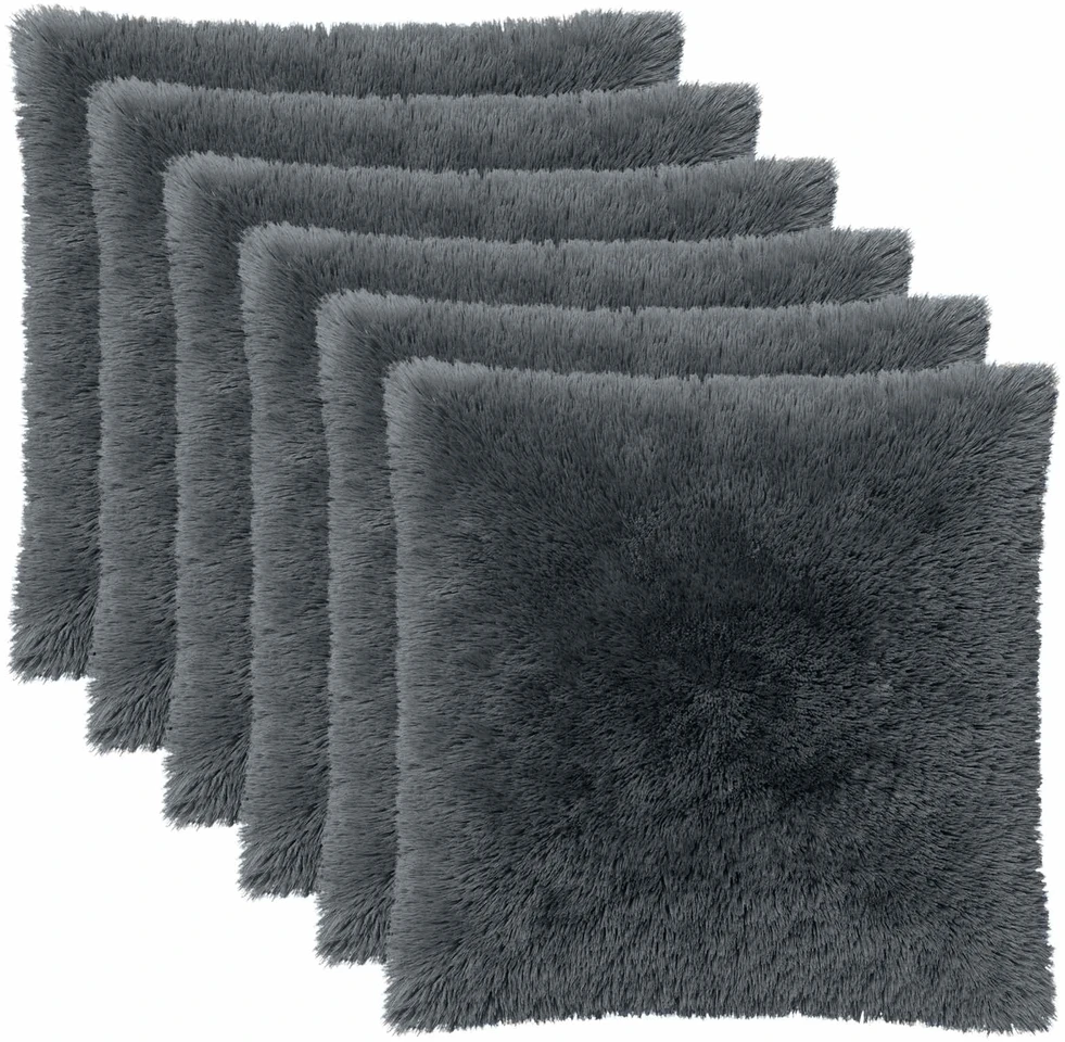 Pagalvėlės užvalkalas 6 pcs HEERLEN Antracito 65 x 65 cm