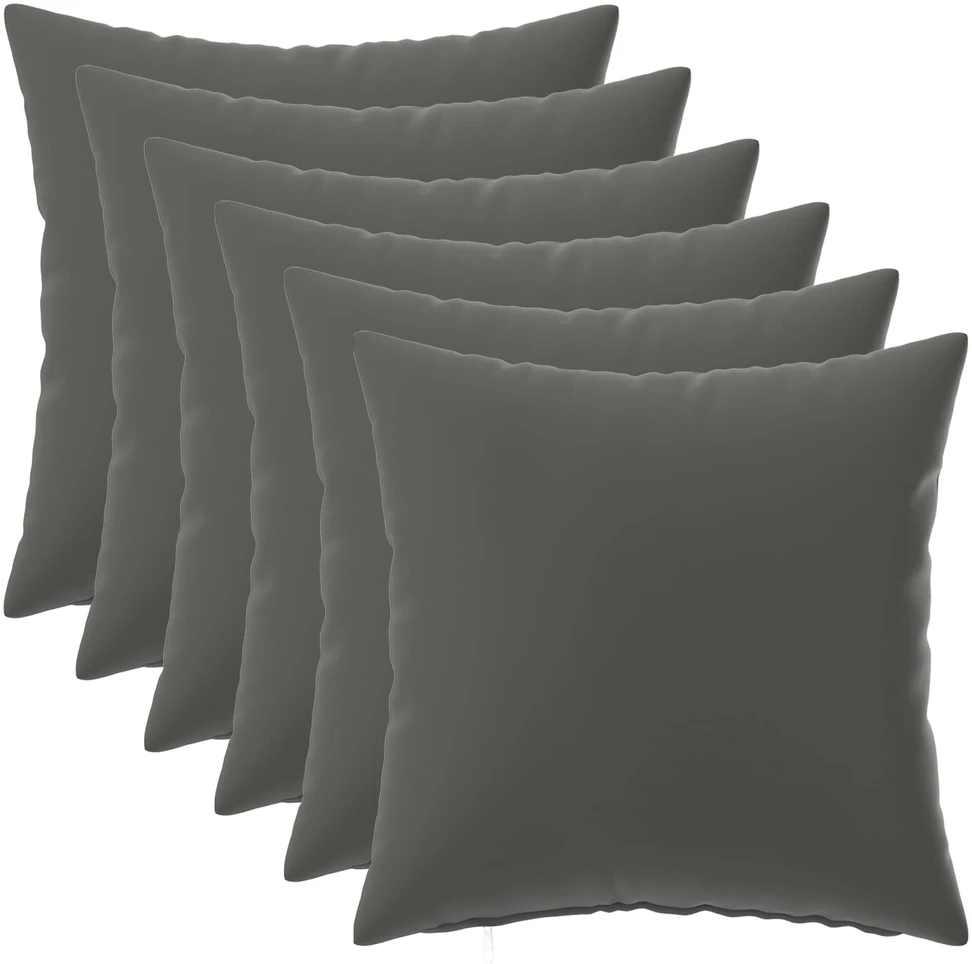Pagalvėlės užvalkalas 6 pcs HEERLEN Antracito 30 x 30 cm