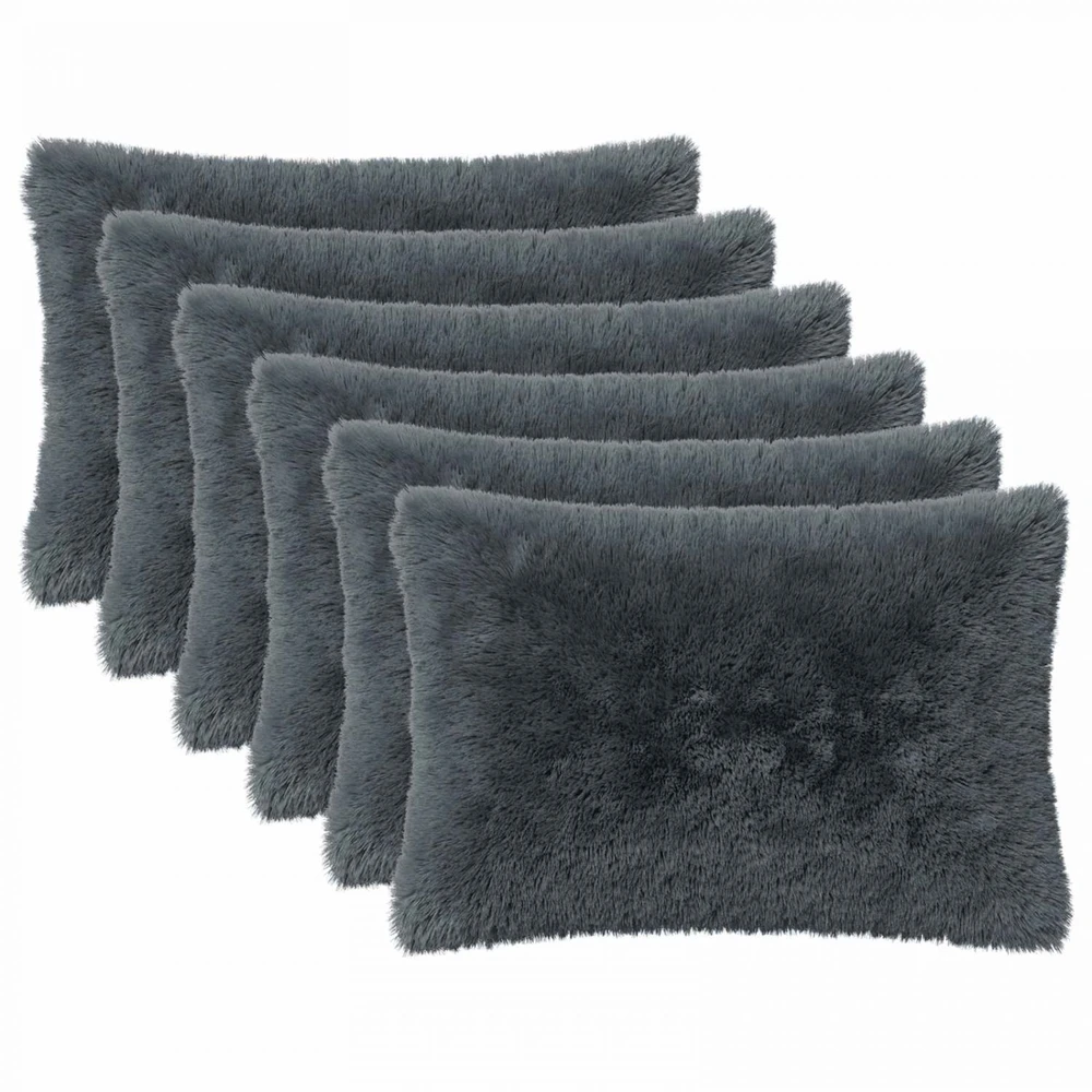 Pagalvėlės užvalkalas 6 pcs HEERLEN Antracito 40 x 60 cm