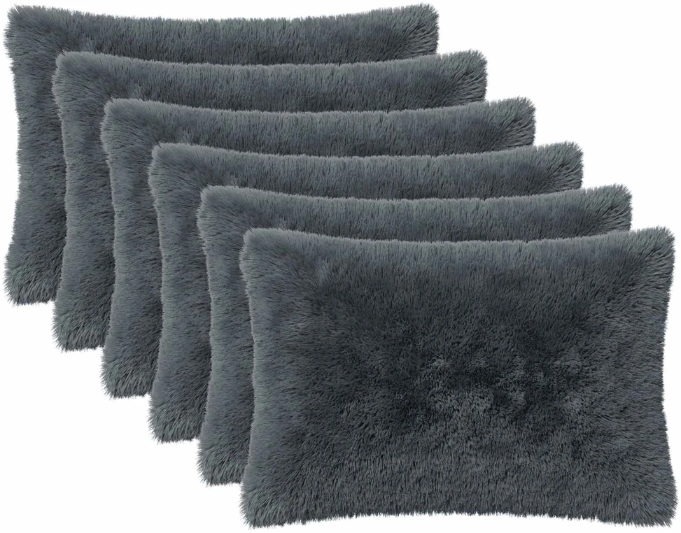 Pagalvėlės užvalkalas 6 pcs HEERLEN Antracito 30 x 50 cm
