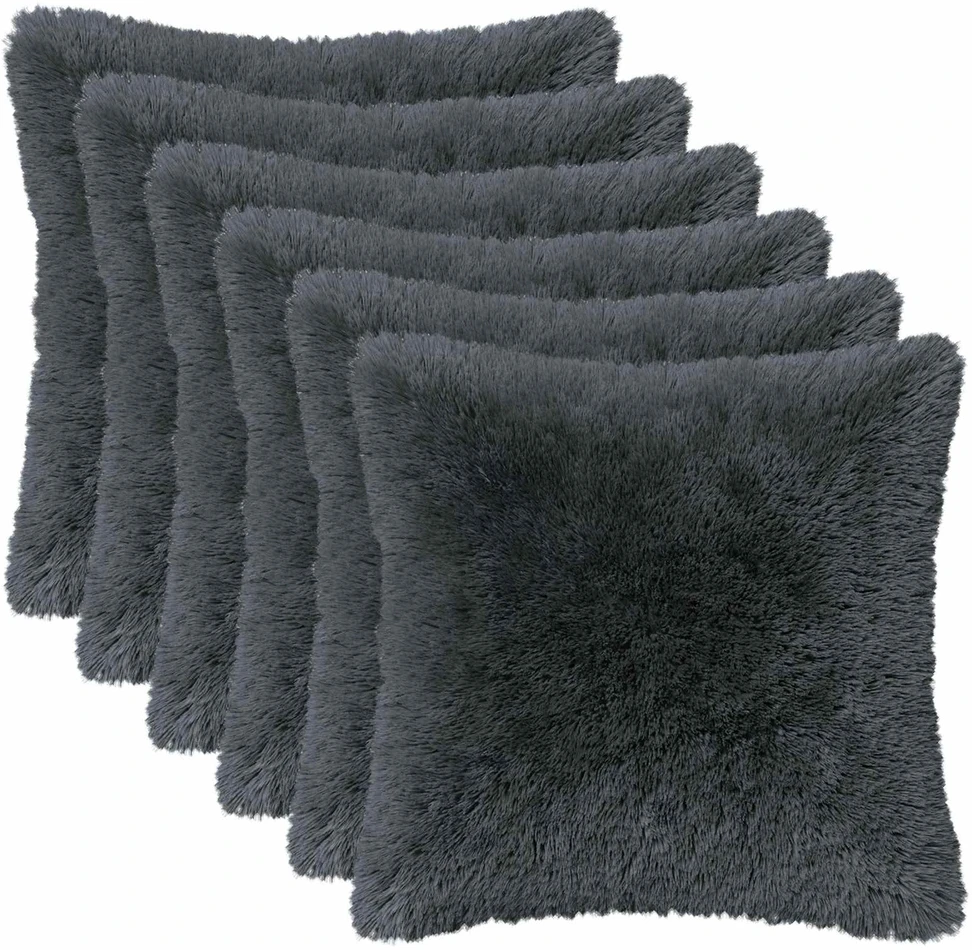 Pagalvėlės užvalkalas 6 pcs HEERLEN Antracito 40 x 40 cm