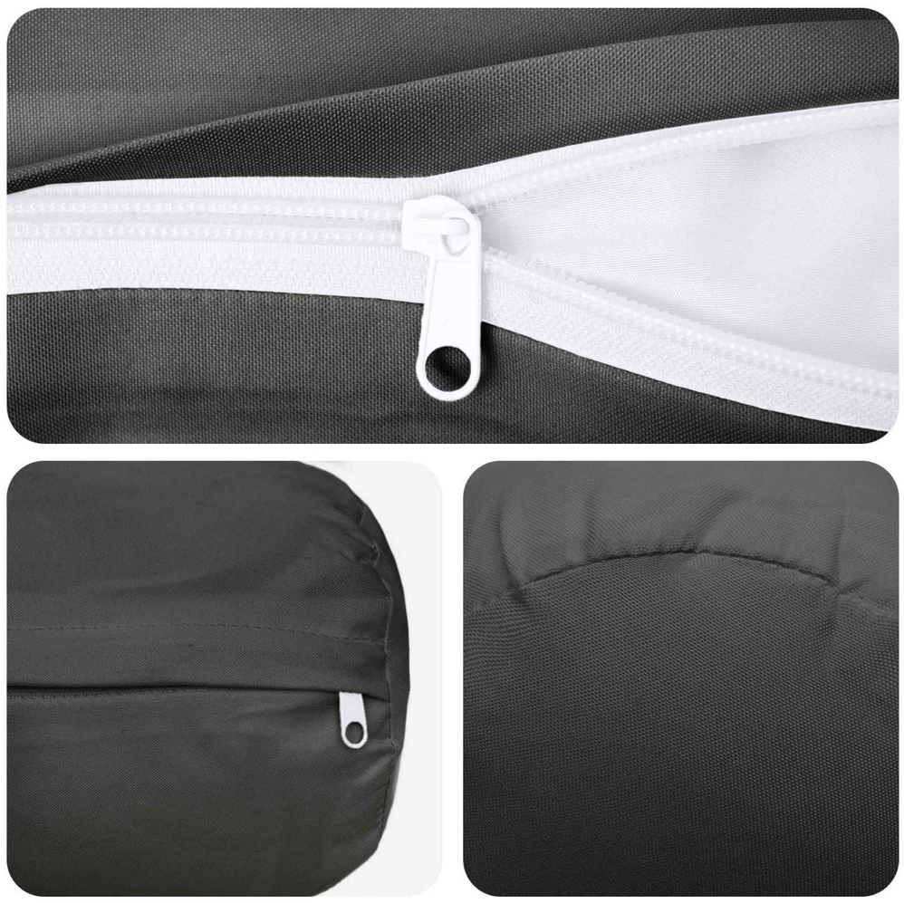 Pagalvėlės užvalkalas 6 pcs HEERLEN Antracito Ø 15 x 40 cm