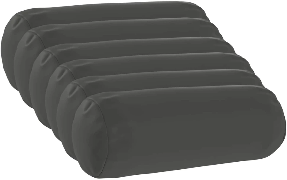 Pagalvėlės užvalkalas 6 pcs HEERLEN Antracito Ø 15 x 40 cm
