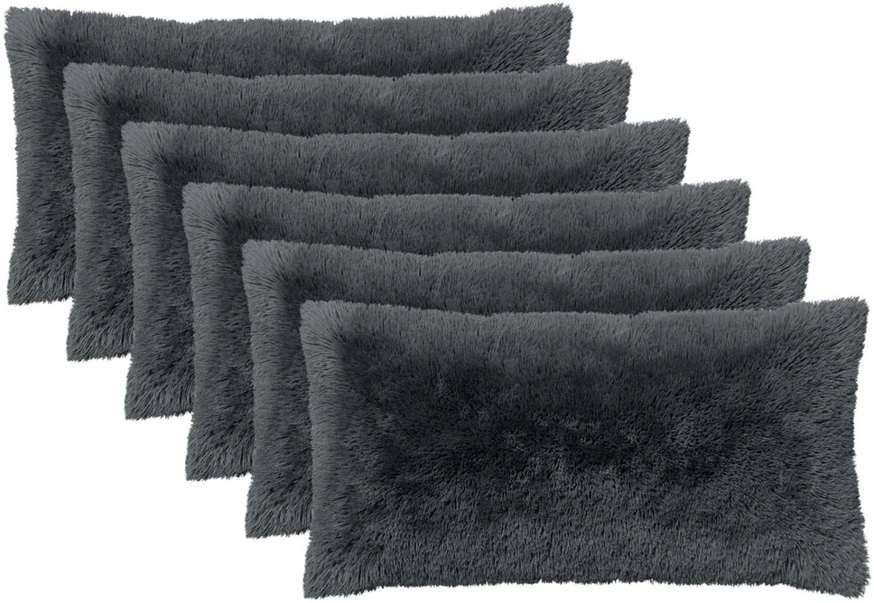 Pagalvėlės užvalkalas 6 pcs HEERLEN Antracito 40 x 80 cm