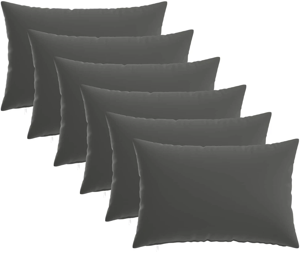 Pagalvėlės užvalkalas 6 pcs HEERLEN Antracito 50 x 80 cm