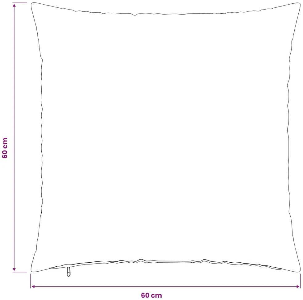 Pagalvėlės užvalkalas 6 pcs HEERLEN Balta 60 x 60 cm PV pūkinis