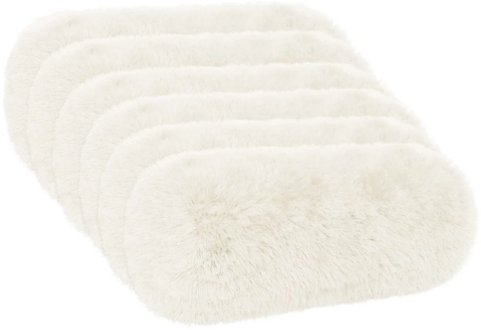 Pagalvėlės užvalkalas 6 pcs HEERLEN Balta Ø 15 x 40 cm
