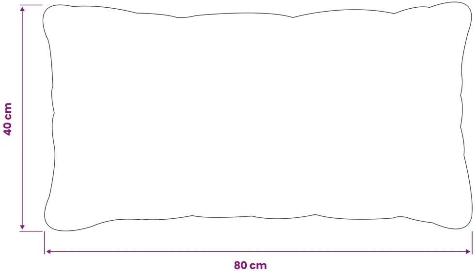 Pagalvėlės užvalkalas 6 pcs HEERLEN Įvairiaspalvis 40 x 80 cm