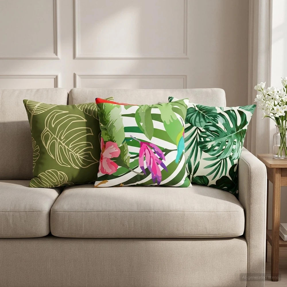Pagalvėlės užvalkalas 6 pcs HEERLEN Įvairiaspalvis 35 x 35 cm