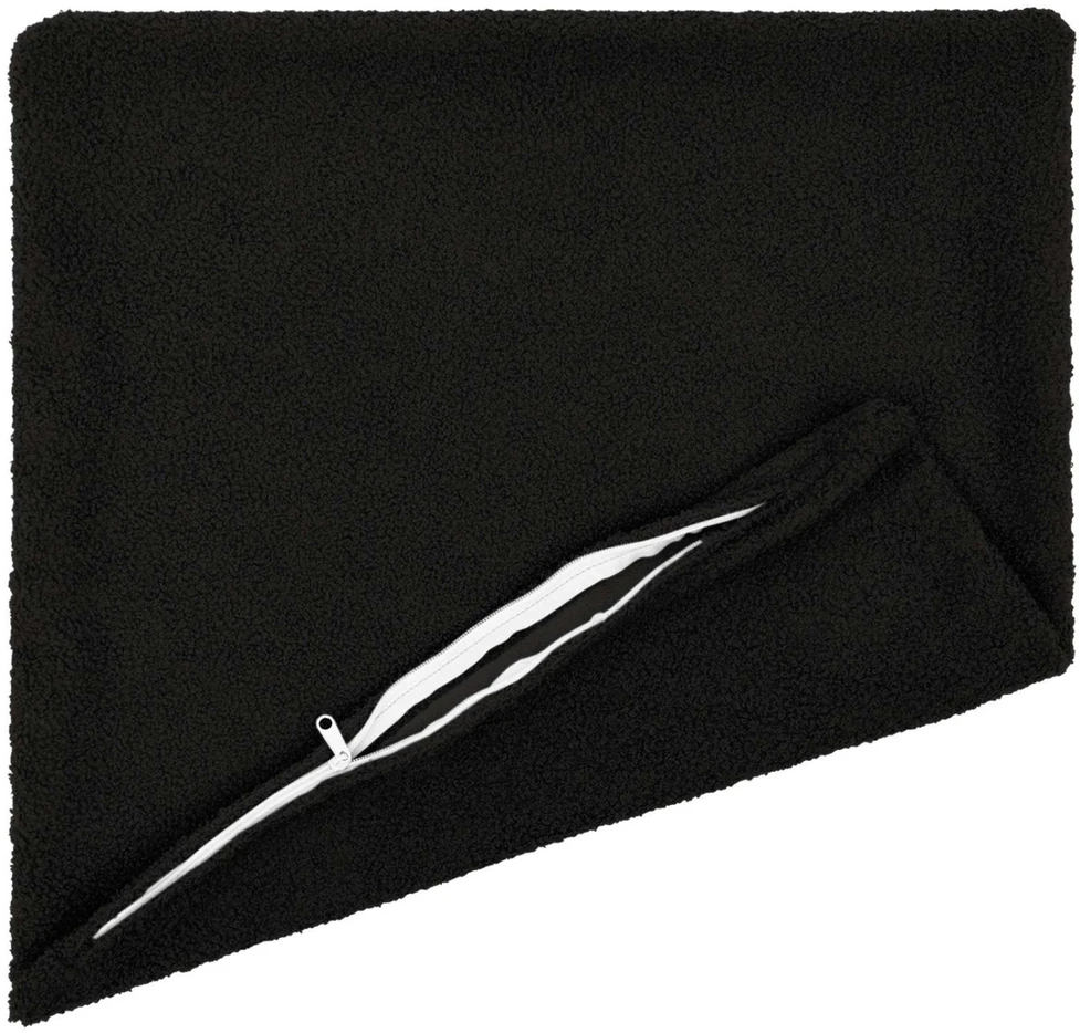 Pagalvėlės užvalkalas 6 pcs HEERLEN Juoda 30 x 30 cm Bouclé