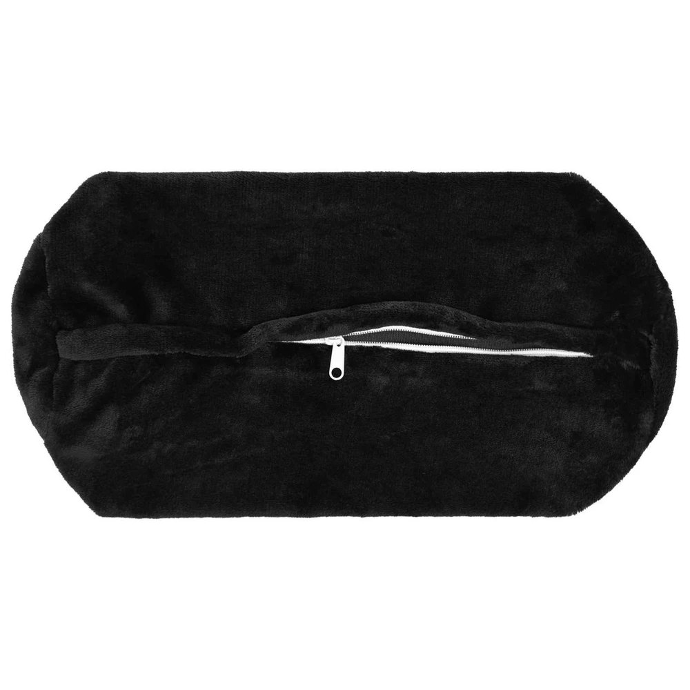 Pagalvėlės užvalkalas 6 pcs HEERLEN Juoda Ø 15 x 40 cm Flanelė