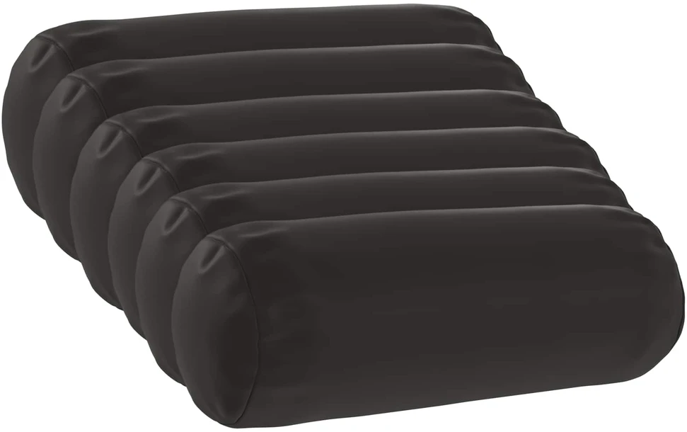 Pagalvėlės užvalkalas 6 pcs HEERLEN Juoda Ø 15 x 40 cm