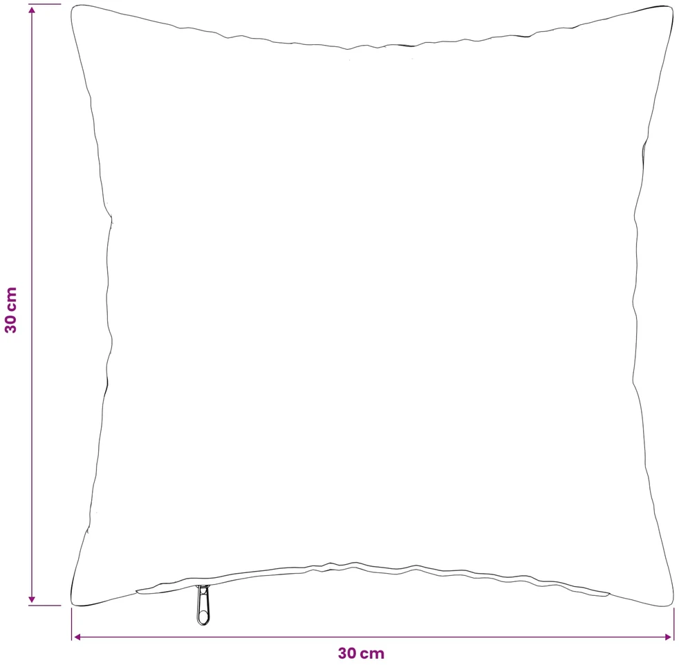 Pagalvėlės užvalkalas 6 pcs HEERLEN Juoda 30 x 30 cm Flanelė
