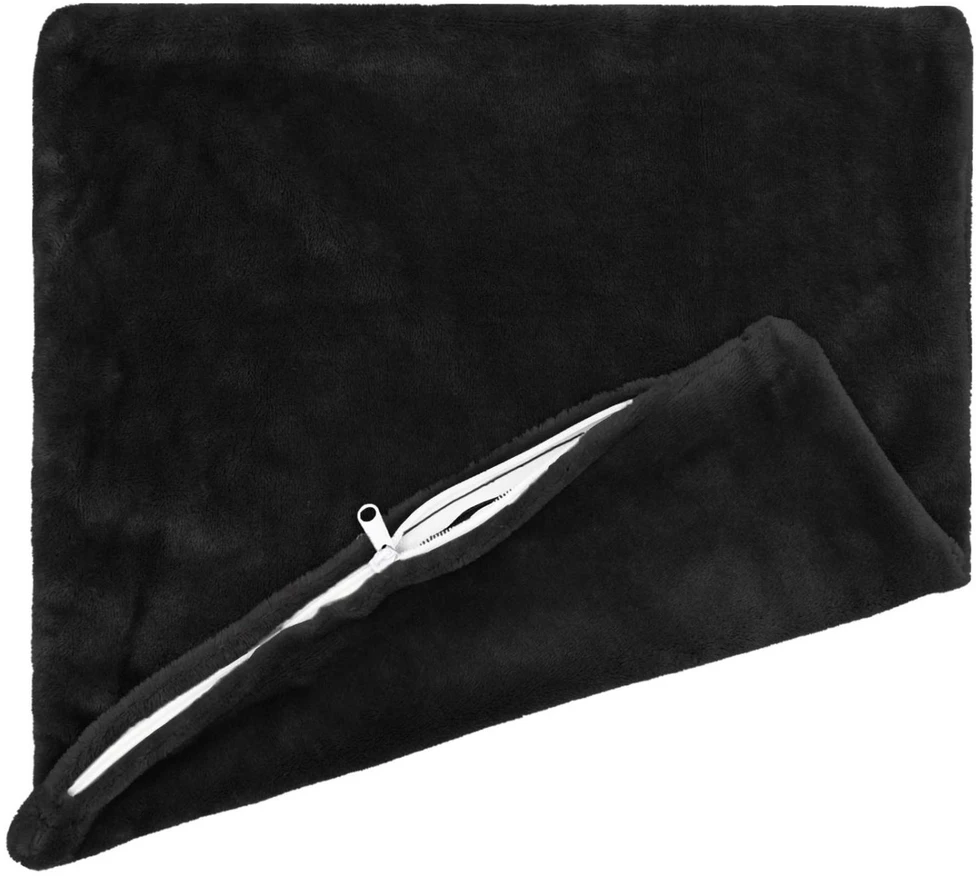 Pagalvėlės užvalkalas 6 pcs HEERLEN Juoda 35 x 35 cm Flanelė