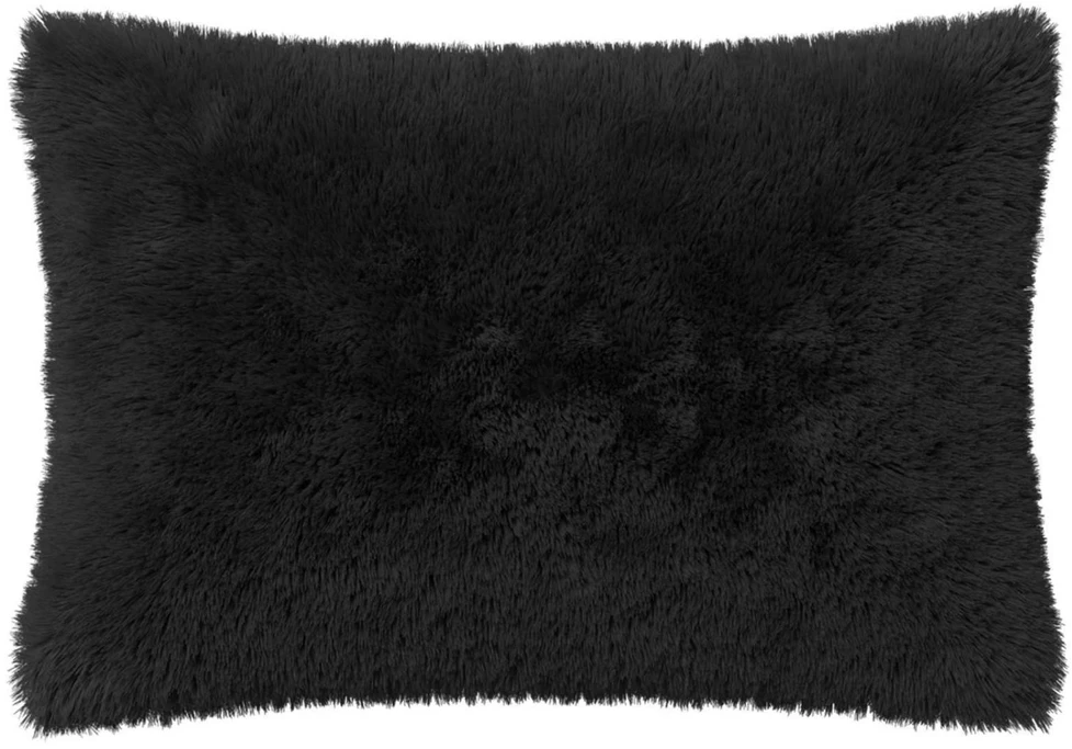 Pagalvėlės užvalkalas 6 pcs HEERLEN Juoda 50 x 80 cm PV pūkinis