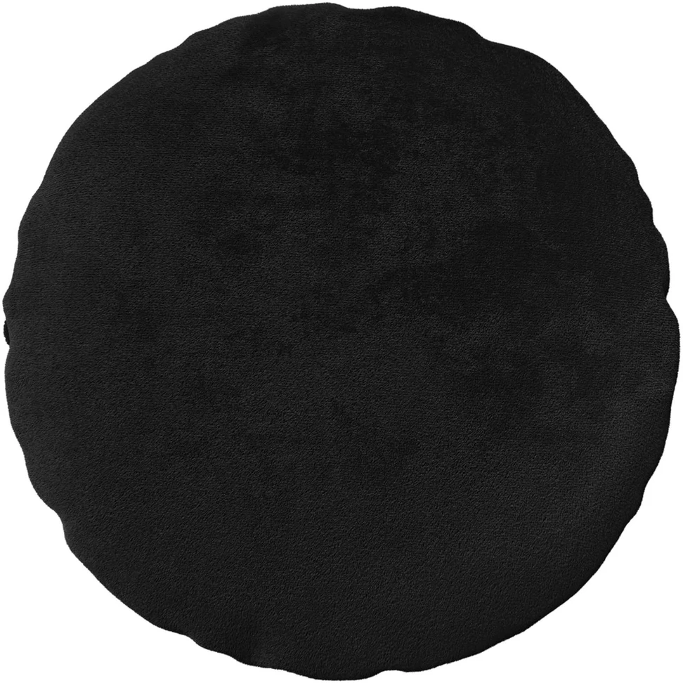 Pagalvėlės užvalkalas 6 pcs HEERLEN Juoda Ø 40 cm Flanelė