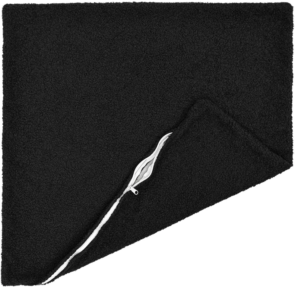 Pagalvėlės užvalkalas 6 pcs HEERLEN Juoda 55 x 55 cm Bouclé