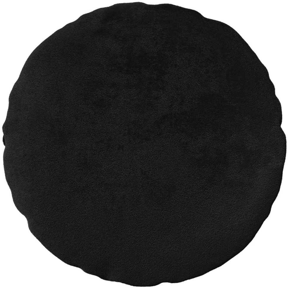 Pagalvėlės užvalkalas 6 pcs HEERLEN Juoda Ø 40 cm Flanelė