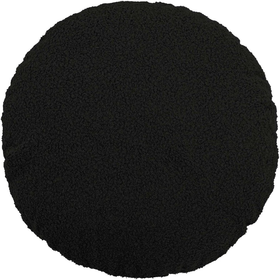 Pagalvėlės užvalkalas 6 pcs HEERLEN Juoda Ø 40 cm Bouclé