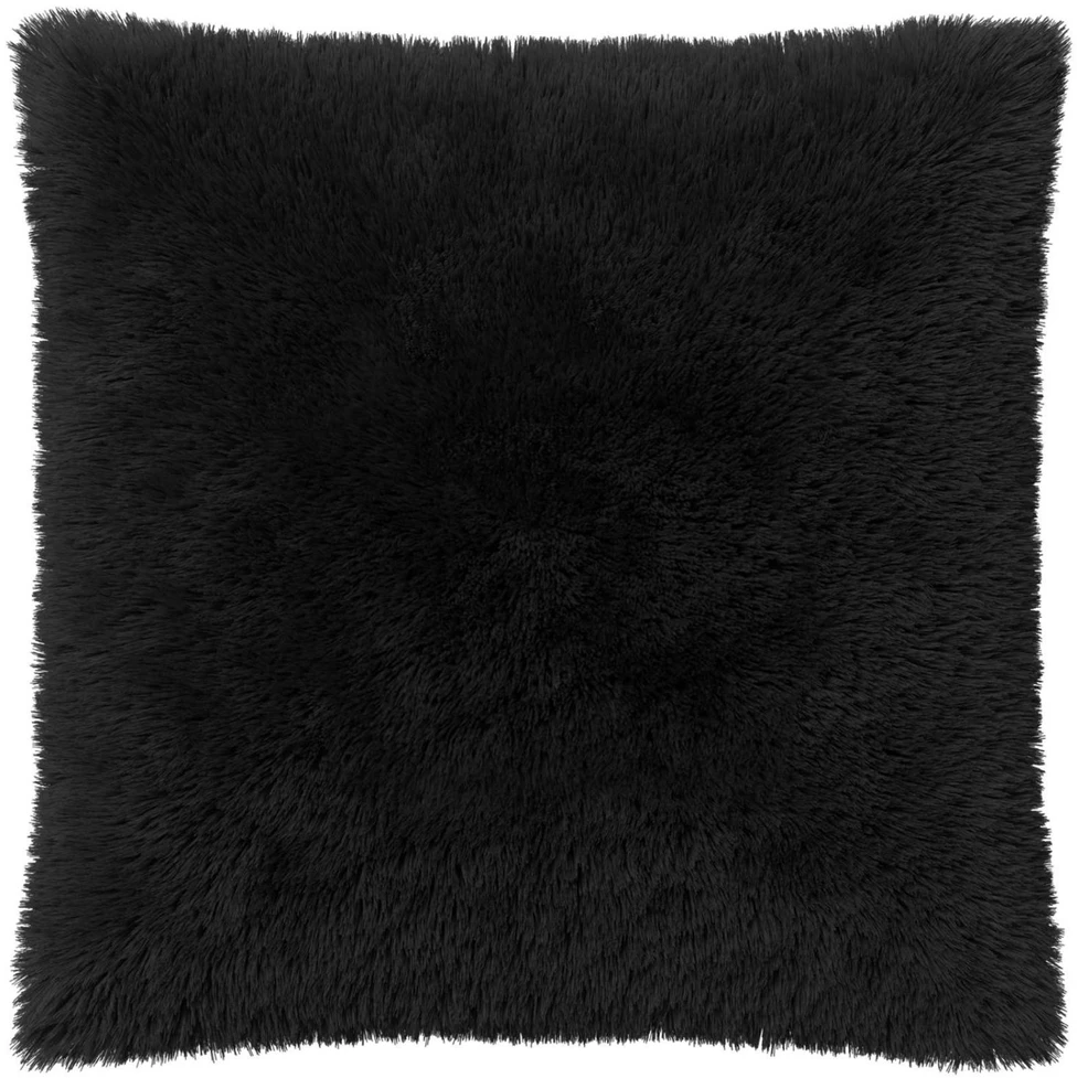 Pagalvėlės užvalkalas 6 pcs HEERLEN Juoda 60 x 60 cm PV pūkinis