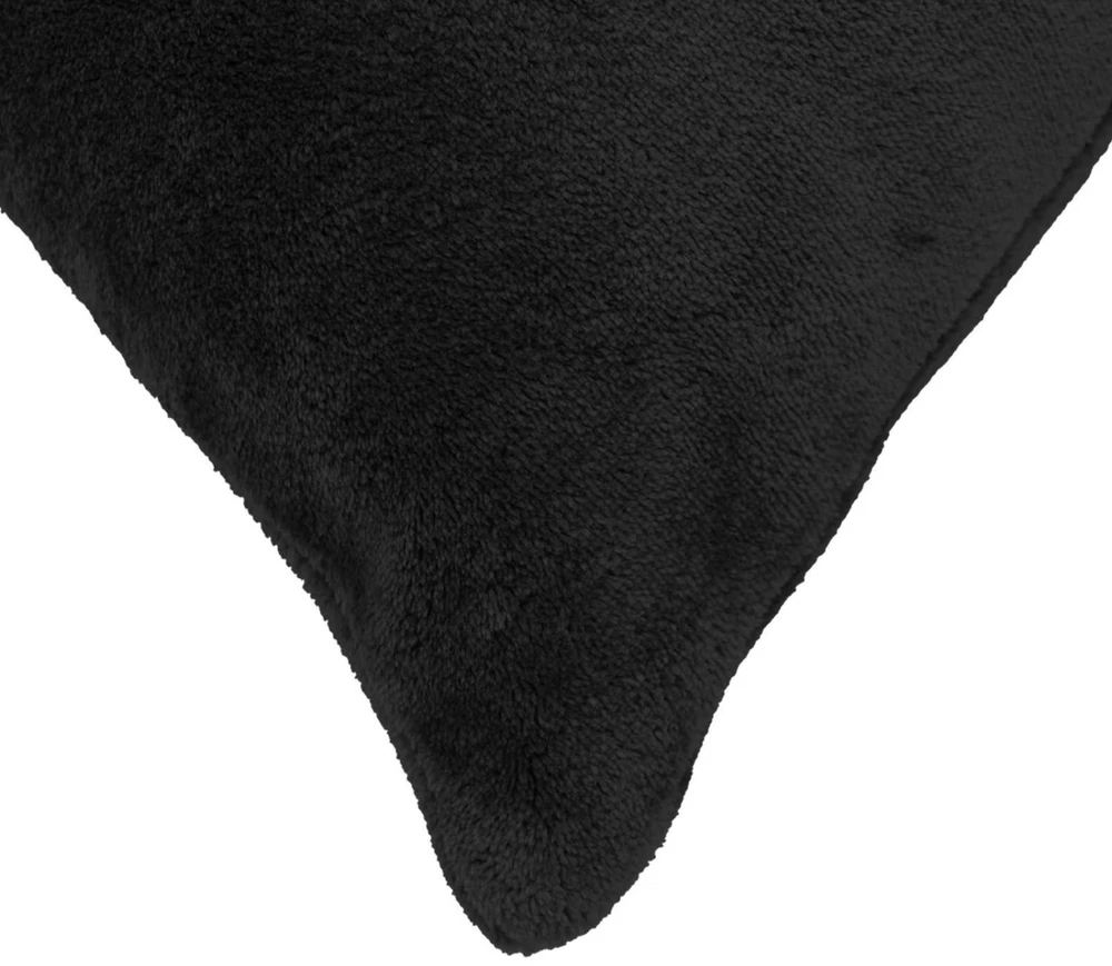 Pagalvėlės užvalkalas 6 pcs HEERLEN Juoda 40 x 80 cm Flanelė