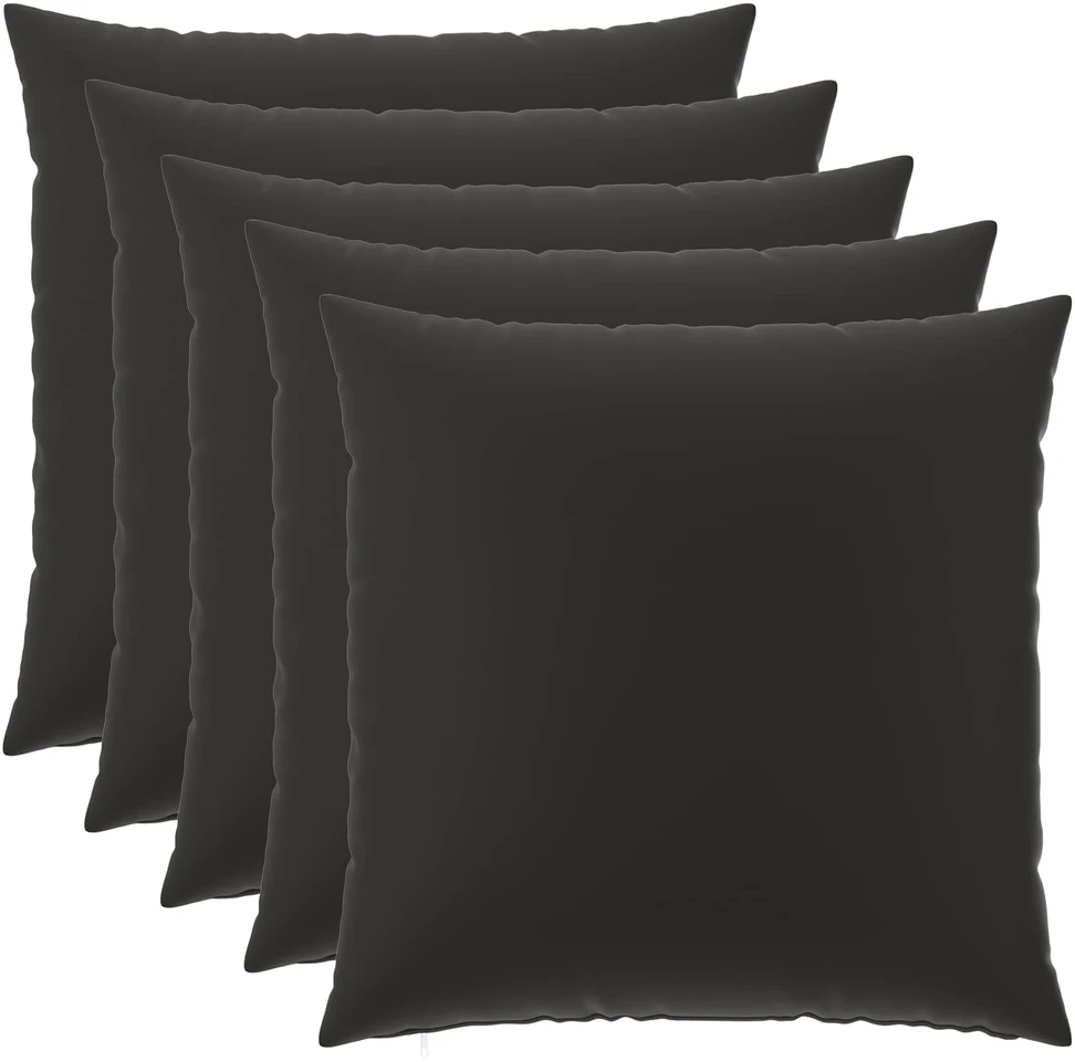 Pagalvėlės užvalkalas 6 pcs HEERLEN Juoda 80 x 80 cm