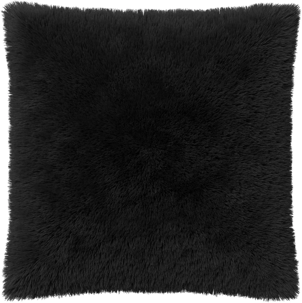 Pagalvėlės užvalkalas 6 pcs HEERLEN Juoda 60 x 60 cm PV pūkinis