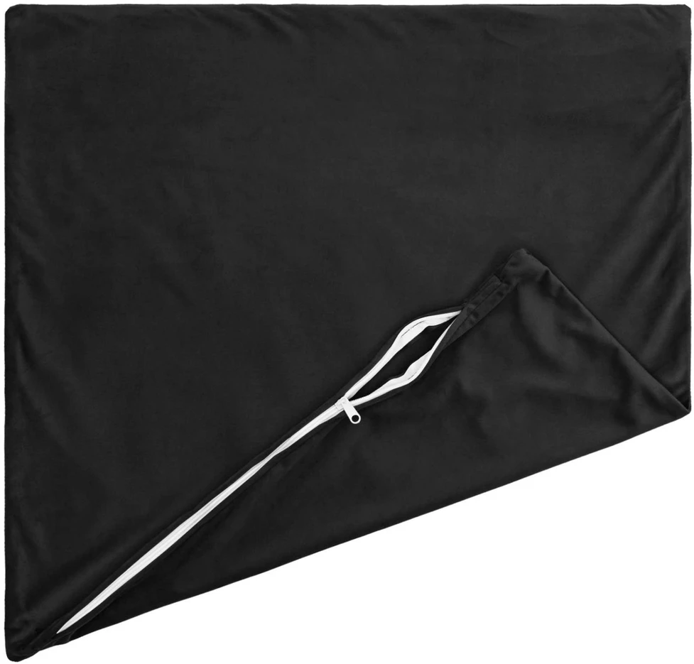 Pagalvėlės užvalkalas 6 pcs HEERLEN Juoda 35 x 35 cm Aksomas