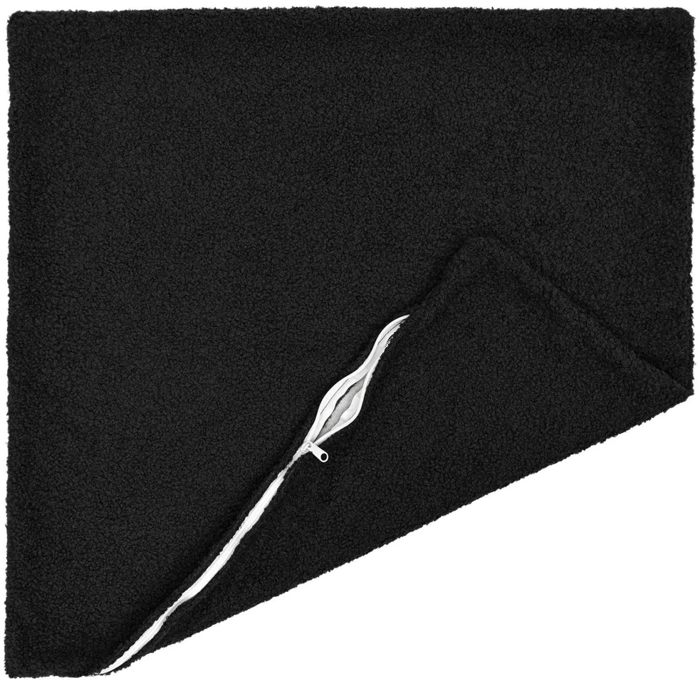 Pagalvėlės užvalkalas 6 pcs HEERLEN Juoda 60 x 60 cm Bouclé