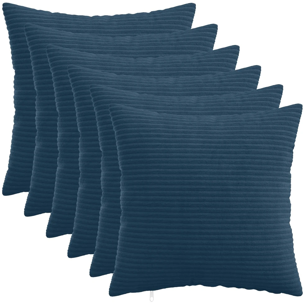 Pagalvėlės užvalkalas 6 pcs HEERLEN Jūrinė mėlyna 30 x 30 cm