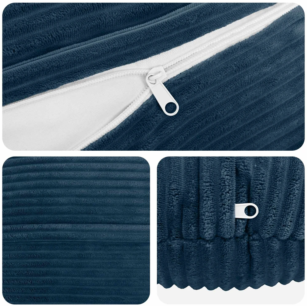 Pagalvėlės užvalkalas 6 pcs HEERLEN Jūrinė mėlyna Ø 60 cm