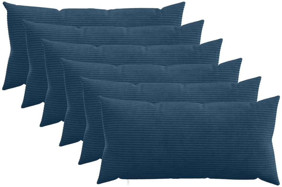Pagalvėlės užvalkalas 6 pcs HEERLEN Jūrinė mėlyna 40 x 70 cm